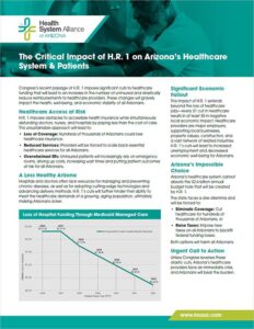 Critical Impact of H.R. 1 on Arizona’s Healthcare System & Patients