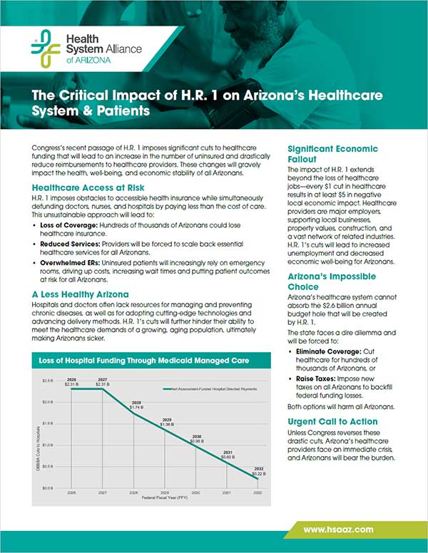 Critical Impact of H.R. 1 on Arizona’s Healthcare System & Patients
